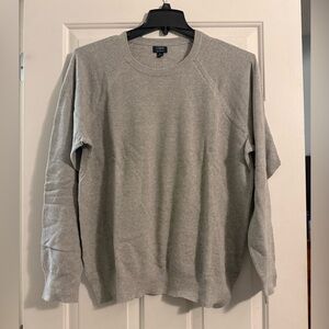 NWT J Crew men’s lightweight knit sweater XL light grey